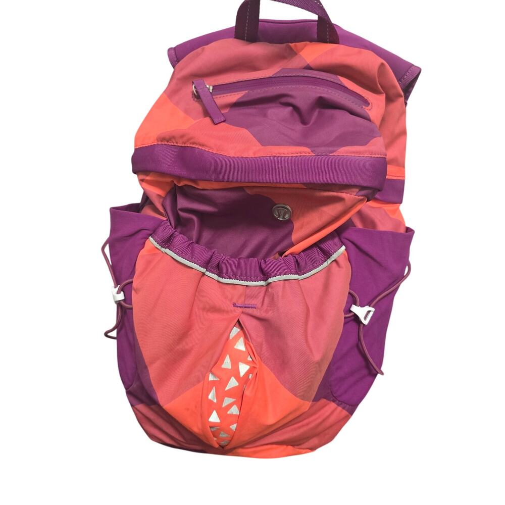 Lululemon Run All Day Backpack Oversized Electric Coral Regal‎ Plum Pink Storage